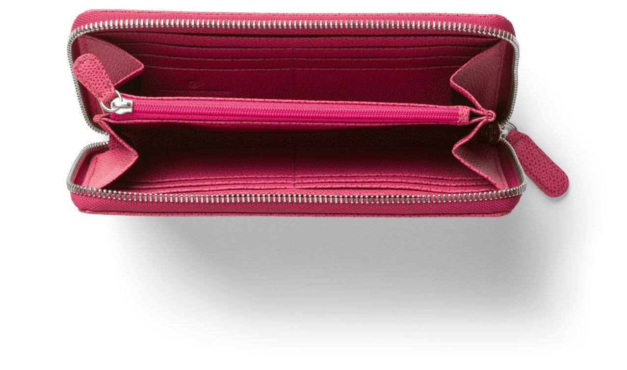 Graf-von-Faber-Castell - Ladies purse Epsom with zipper, Electric Pink