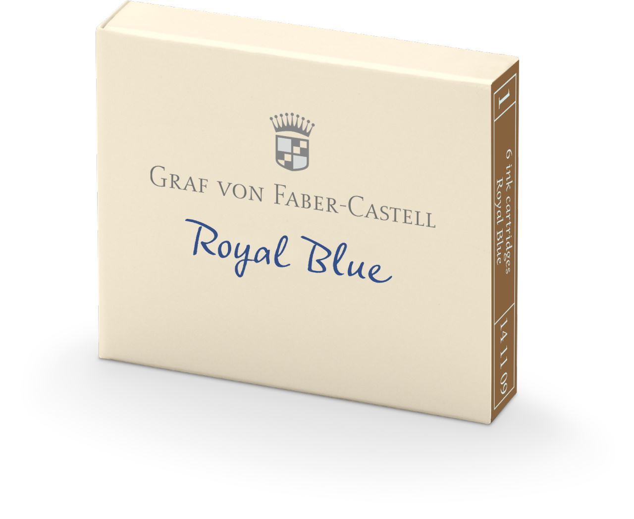 Graf-von-Faber-Castell - 6 ink cartridges, Royal Blue