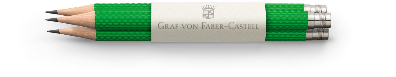 Graf-von-Faber-Castell - 3 spare pencils Perfect Pencil, Viper Green
