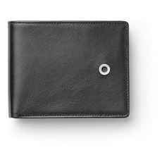 Graf-von-Faber-Castell - Wallet with flap, black smooth
